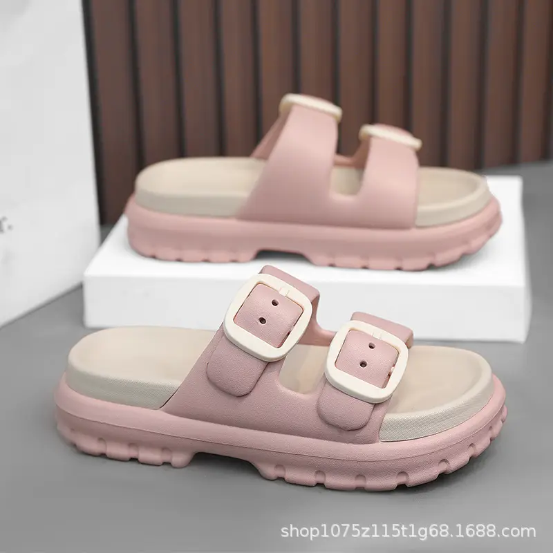 2024 Girl's Bocken Shoes Fashion Casual Explosive Non-Slip Party Beach Travel All-Match Trend Women's Sandals and Slippers - Image 8
