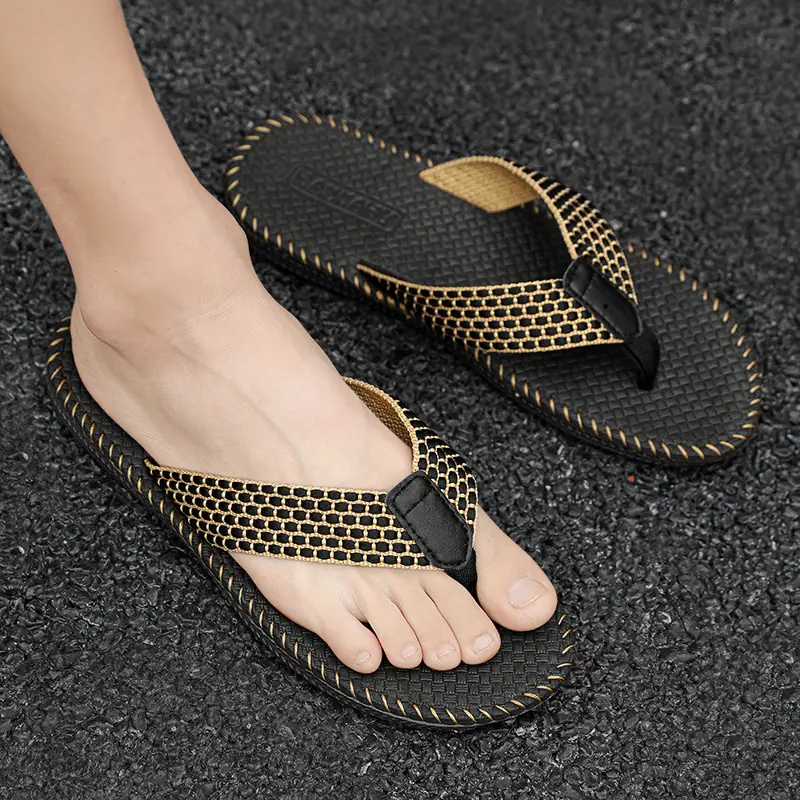 Cross-border summer new leisure slippers Korean fashion beach flip-flops outdoor fashion slippers Thailand slippers - Image 5