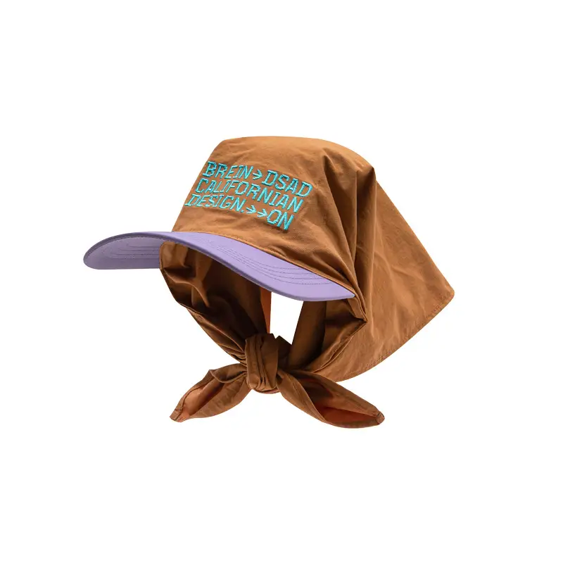 Women's Korean Style Pink Headband Cap with Neck Shade