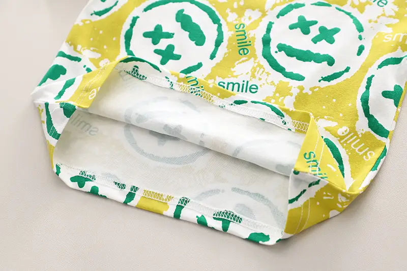 Boys 2Pc Printed T-Shirt Shorts Set Yellow Green Summer Wear — feature 10