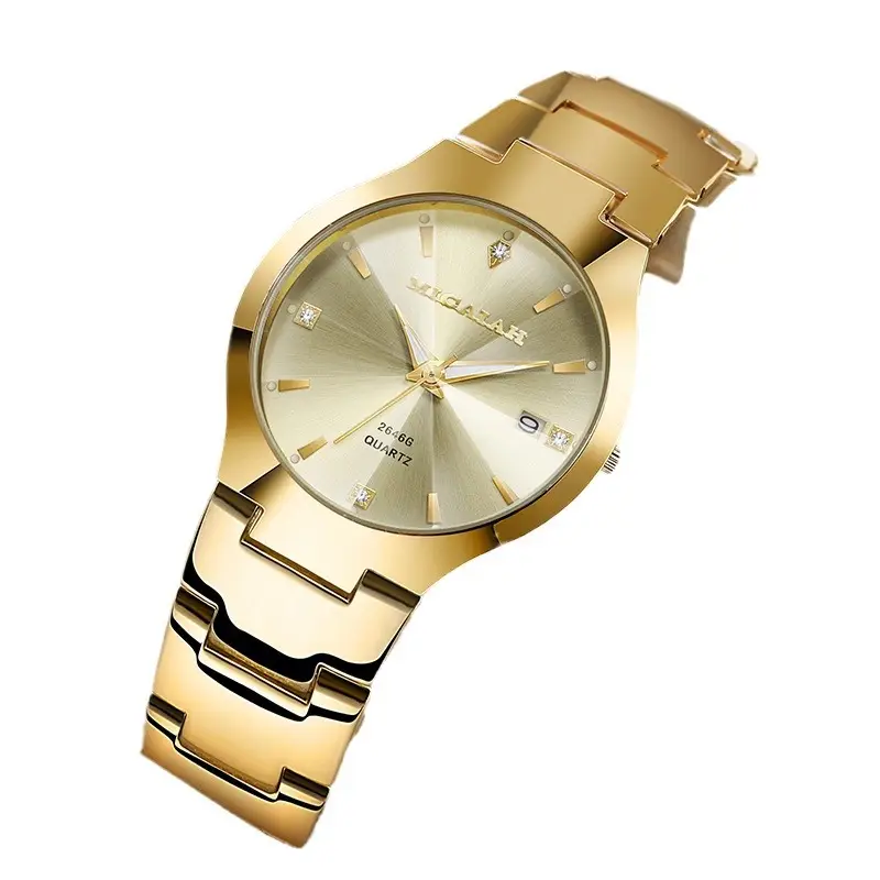 Micaiah Gold Quartz Couple Watch 48H - Image 9