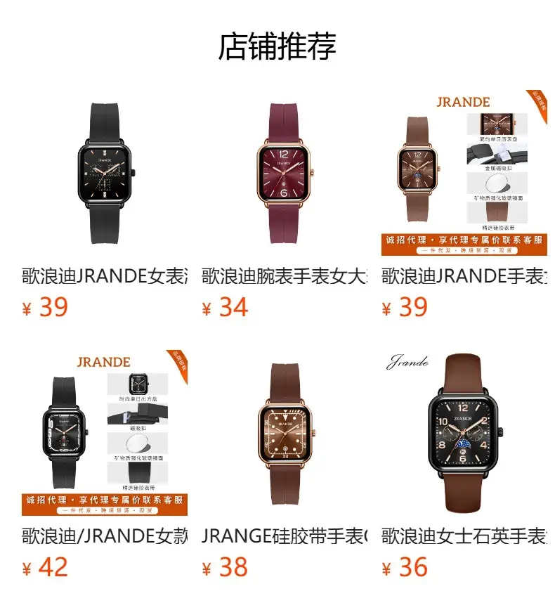 Korean Style Silicone Strap Women's Quartz Watch Black Dial — feature 1