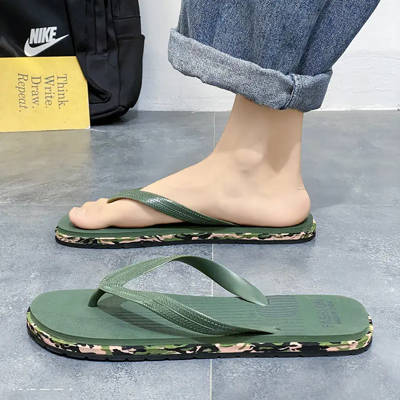 Slippers Men's Outdoor Summer Soft Bottom Non-Slip Deodorant Clip plus size 45 Lightweight Casual Vietnam Beach Flip Flops - Image 7