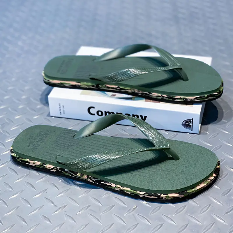 Slippers Men's Outdoor Summer Soft Bottom Non-Slip Deodorant Clip plus size 45 Lightweight Casual Vietnam Beach Flip Flops - Image 2