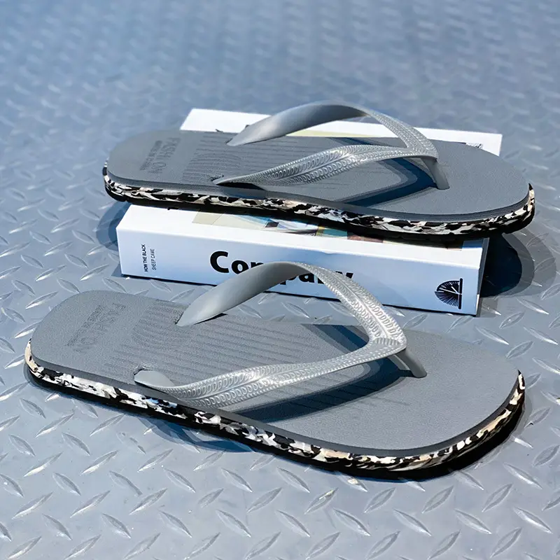 Slippers Men's Outdoor Summer Soft Bottom Non-Slip Deodorant Clip plus size 45 Lightweight Casual Vietnam Beach Flip Flops - Image 3