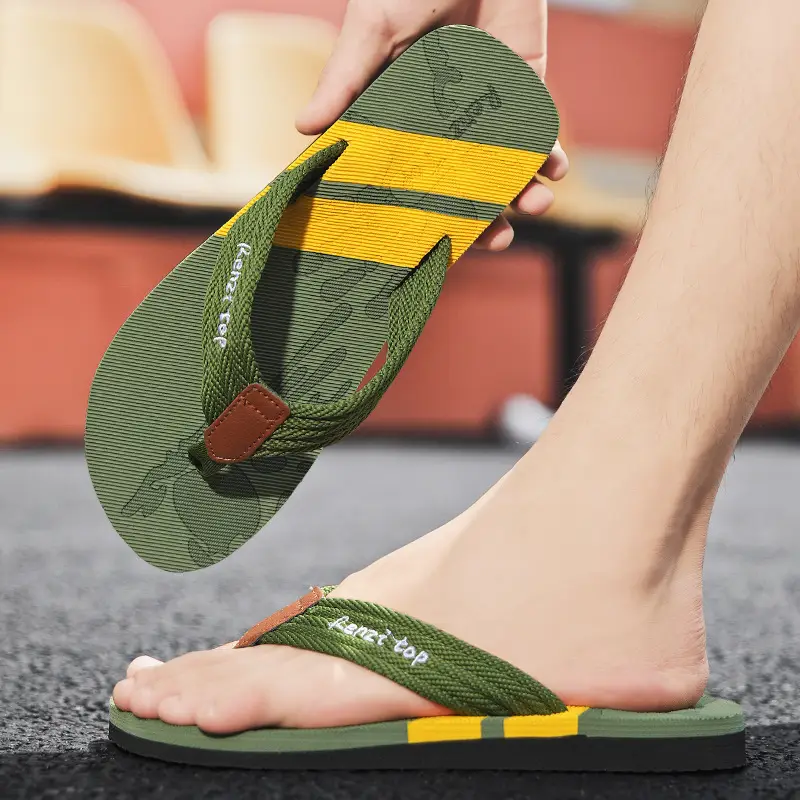 Cross-border Flip-flops Men's Summer Trendy Outer Wear Thick Bottom Sandals Outdoor Non-slip Beach Men's Casual Flip-flops - Image 5