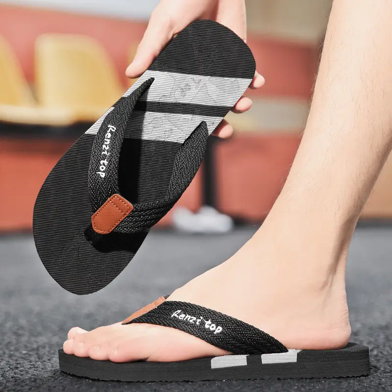 Cross-border Flip-flops Men's Summer Trendy Outer Wear Thick Bottom Sandals Outdoor Non-slip Beach Men's Casual Flip-flops - Image 6