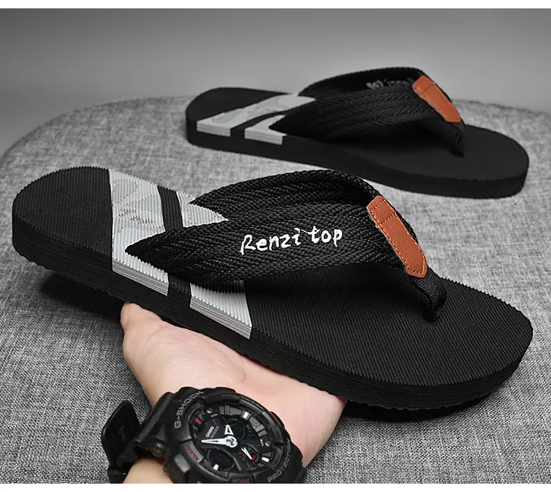 Cross-border Flip-flops Men's Summer Trendy Outer Wear Thick Bottom Sandals Outdoor Non-slip Beach Men's Casual Flip-flops — feature 13
