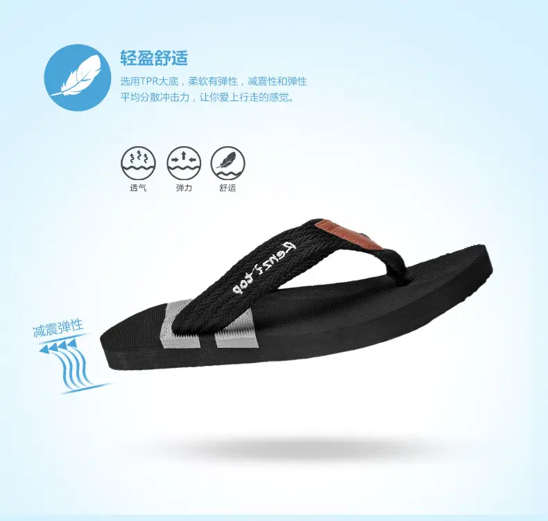 Cross-border Flip-flops Men's Summer Trendy Outer Wear Thick Bottom Sandals Outdoor Non-slip Beach Men's Casual Flip-flops — feature 4