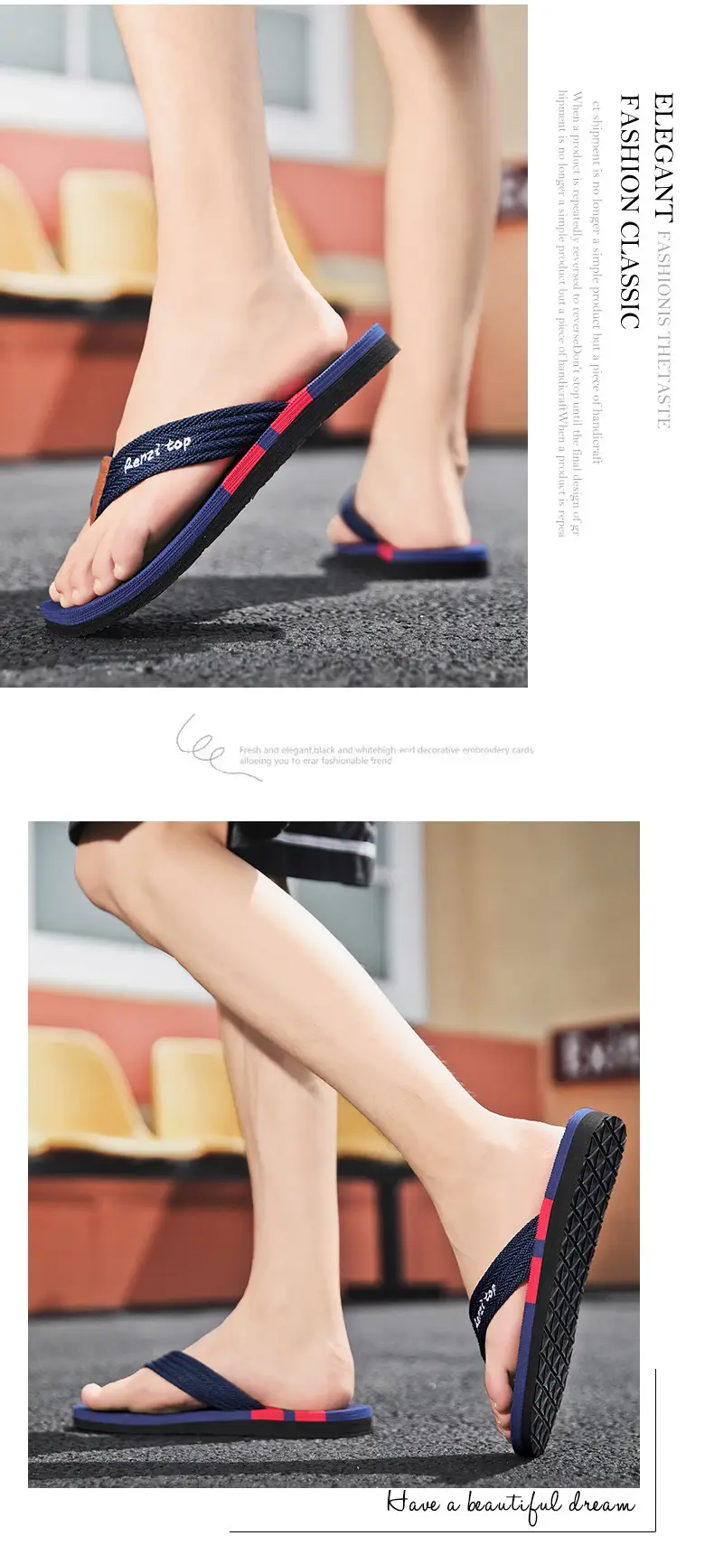 Cross-border Flip-flops Men's Summer Trendy Outer Wear Thick Bottom Sandals Outdoor Non-slip Beach Men's Casual Flip-flops — feature 7