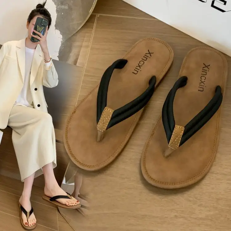Women Brown Sandal Flip Flops Summer 2026 - Image 4