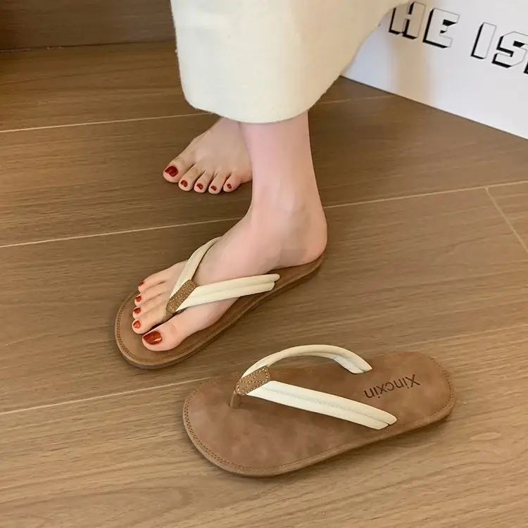 Women Brown Sandal Flip Flops Summer 2026 - Image 6