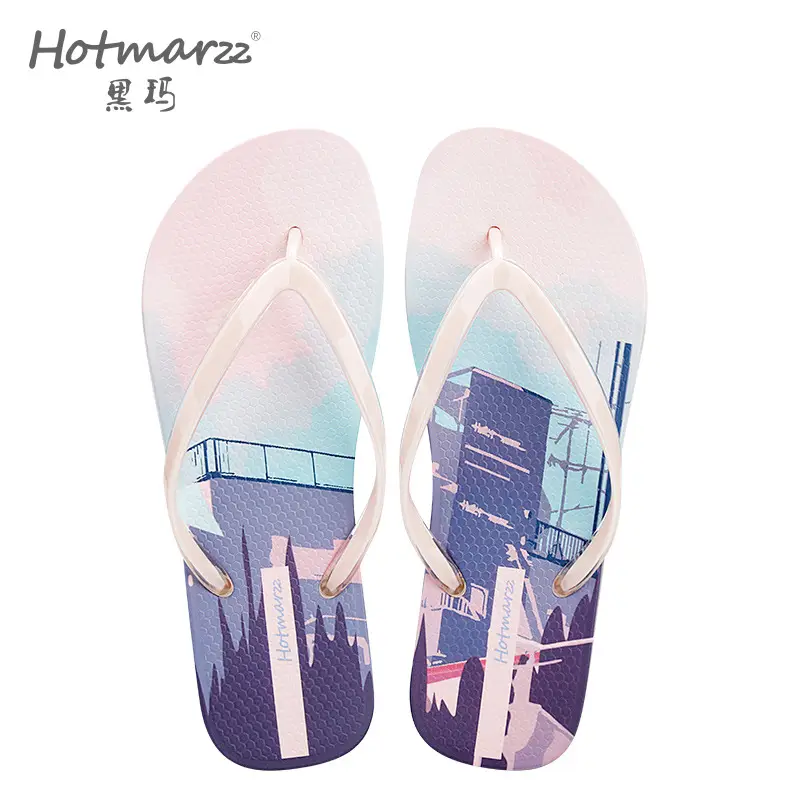 Hotmarzz Heima Women's New Slippers Non-slip Flip-flops Beach Sandals Flip-flops - Image 4