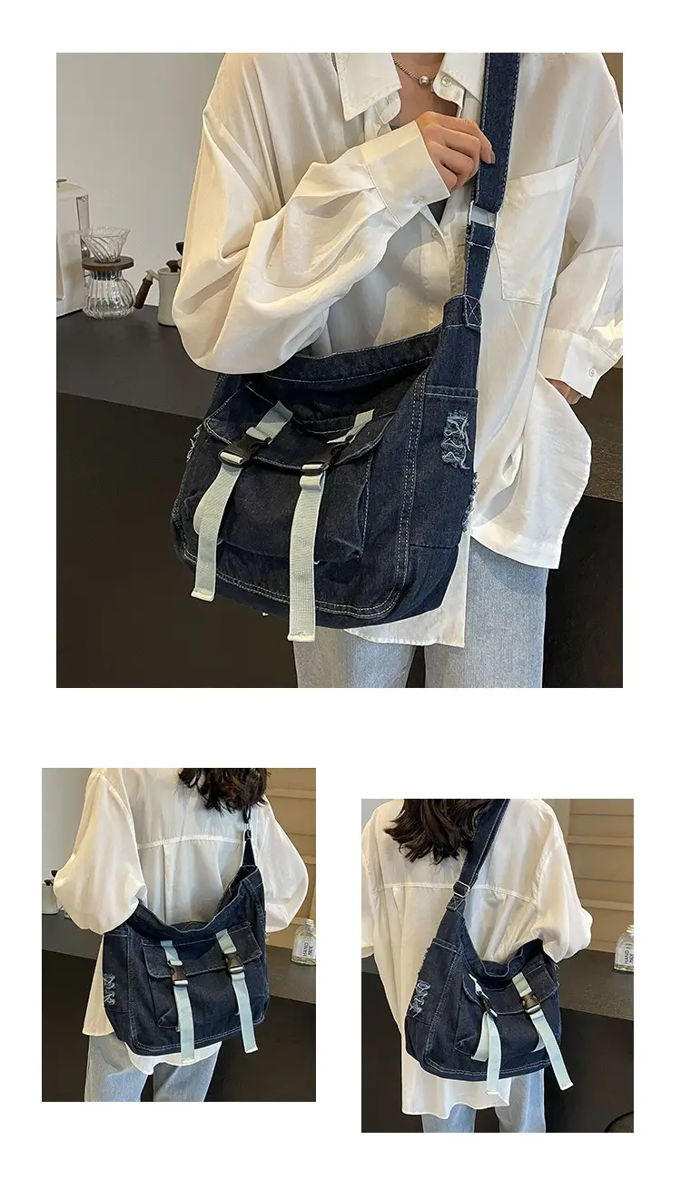 Women Denim Shoulder Bag Vintage Artistic 2026 — feature 19