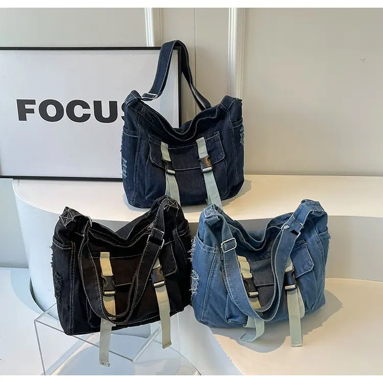 Women Denim Shoulder Bag Vintage Artistic 2026 — feature 21