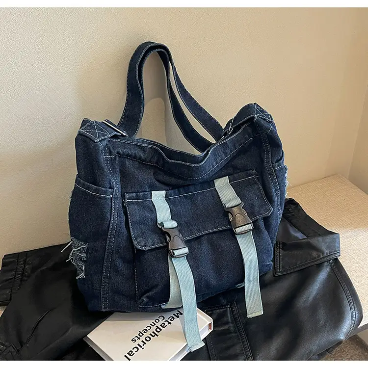 Women Denim Shoulder Bag Vintage Artistic 2026 — feature 25