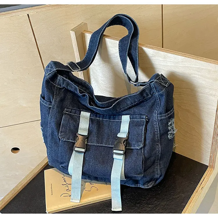 Women Denim Shoulder Bag Vintage Artistic 2026 — feature 26