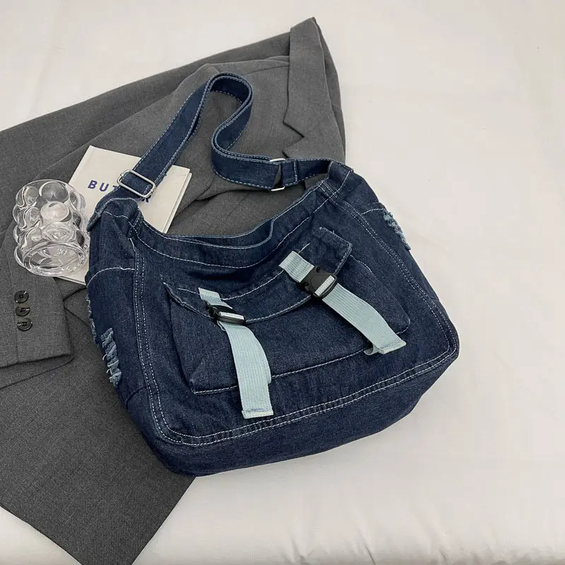 Women Denim Shoulder Bag Vintage Artistic 2026 — feature 27