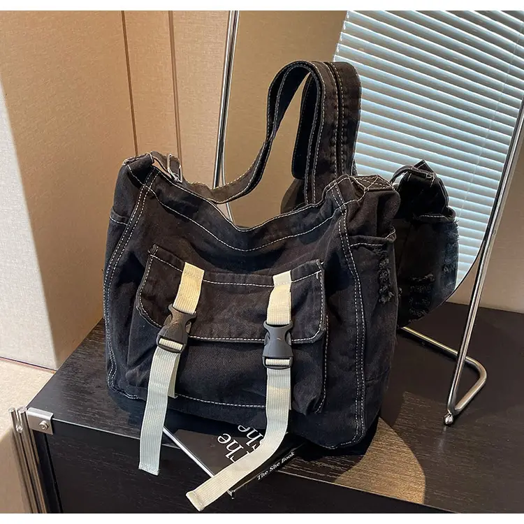 Women Denim Shoulder Bag Vintage Artistic 2026 — feature 29