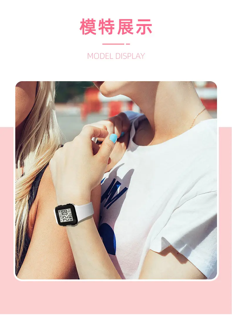 Pink Digital Watch for Teens Middle School Waterproof Fashion — feature 19