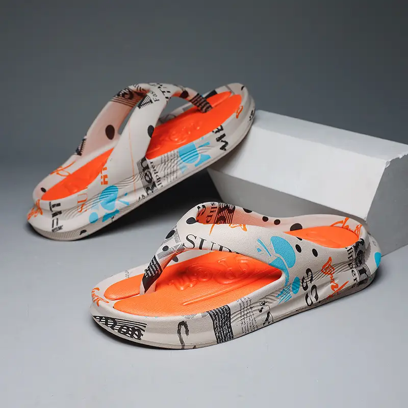 Shit-feeling Flip-flops Men's Summer Outer Slippers Men's Distinctive Fashionable Sports Beach Sandals Anti-slip Sandals - Image 3