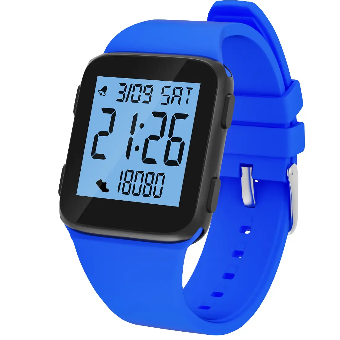 Blue Digital Step Counter Watch for Teens Middle School — feature 26