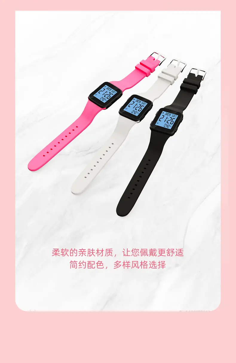Blue Digital Step Counter Watch for Teens Middle School — feature 9