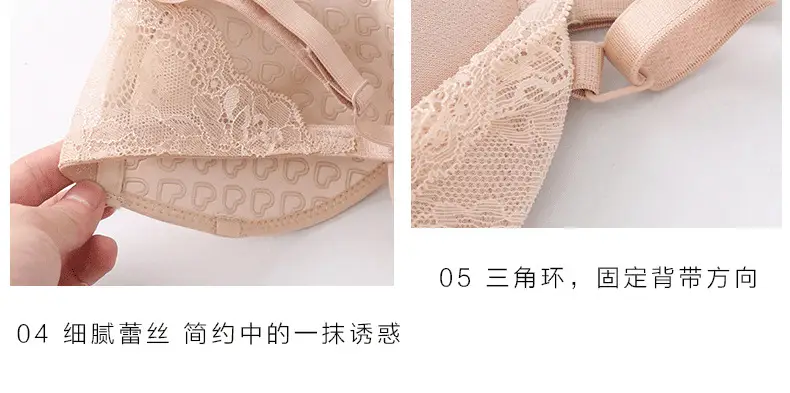 Wedding Dress Non-slip Strapless Bra Front Buckle Strapless Lace Back Wrap Women's Strapless Underwear Bra — feature 18