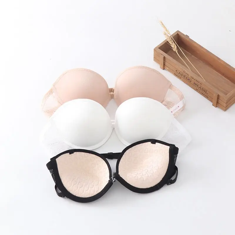 Wedding Dress Non-slip Strapless Bra Front Buckle Strapless Lace Back Wrap Women's Strapless Underwear Bra — feature 20