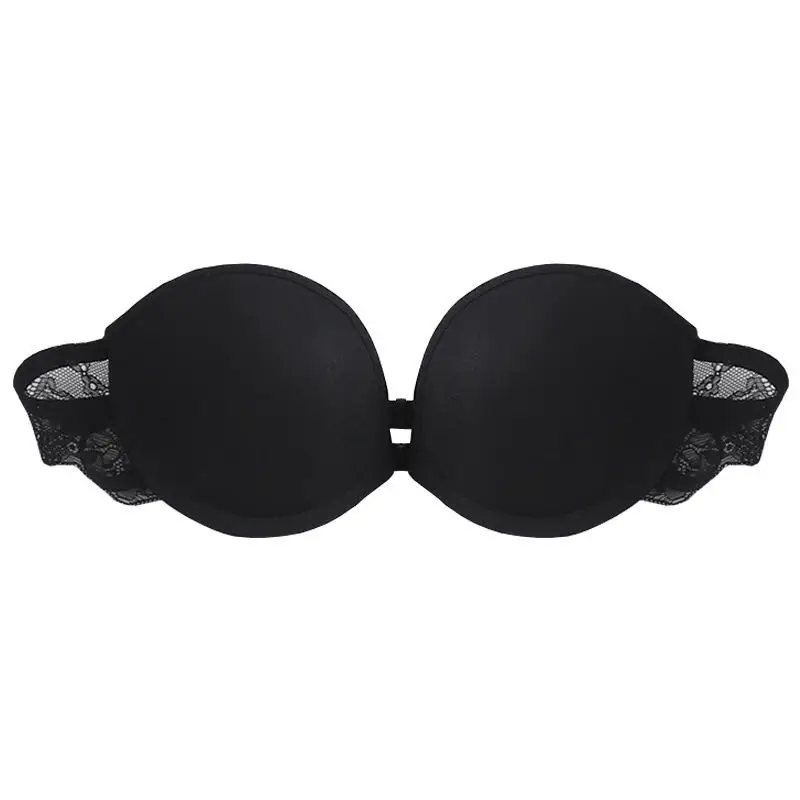 Wedding Dress Non-slip Strapless Bra Front Buckle Strapless Lace Back Wrap Women's Strapless Underwear Bra