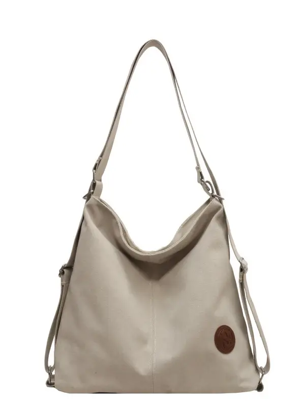 Women's Canvas Shoulder Bag Large Capacity Tan 2024 - Image 8