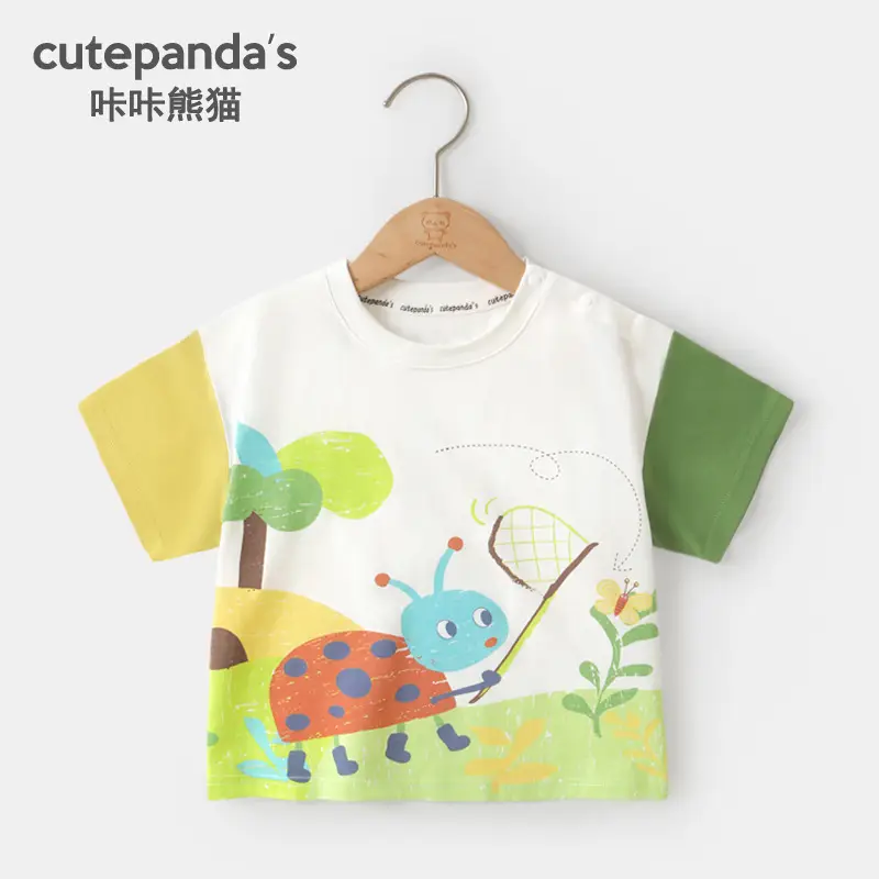 Cute Panda Baby T-Shirt Cotton Summer Boys Girls