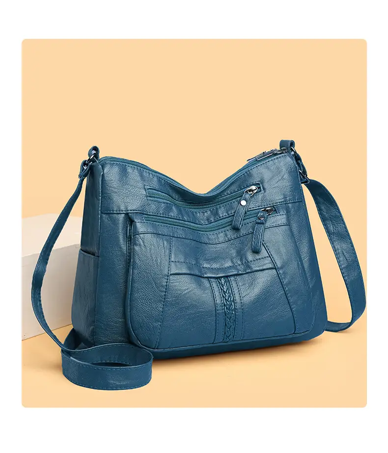 Women's Maroon Crossbody Shoulder Bag with Detachable Strap — feature 11