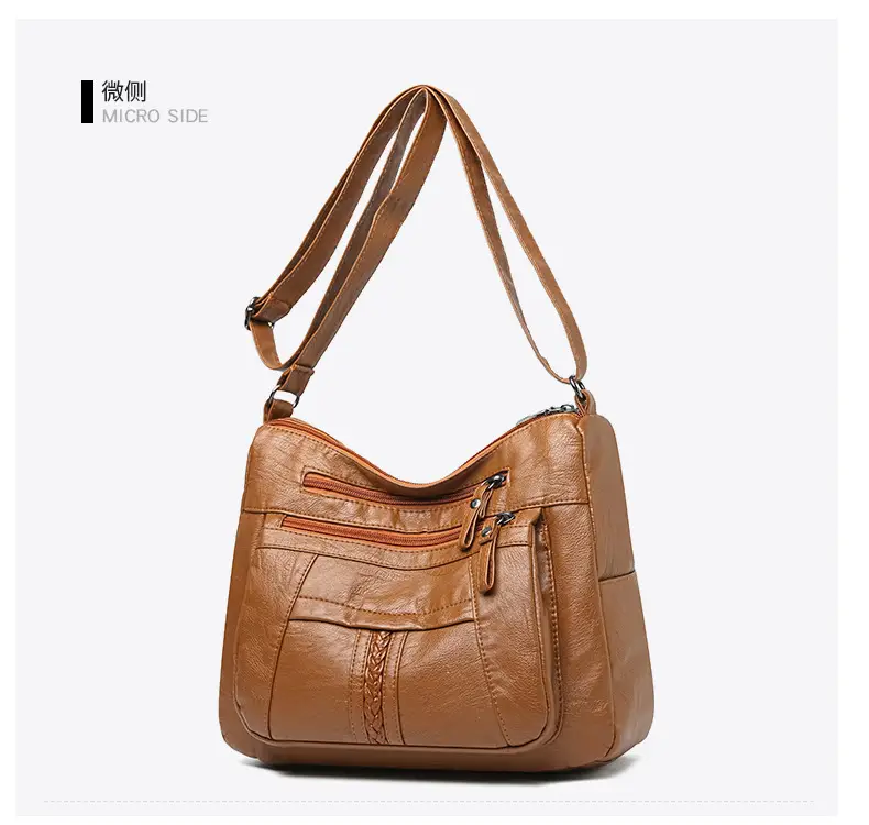 Women's Maroon Crossbody Shoulder Bag with Detachable Strap — feature 24