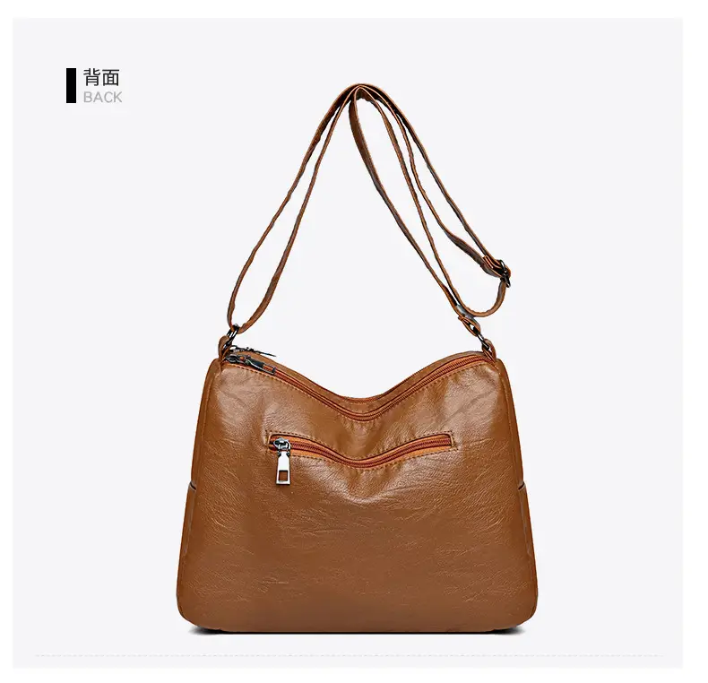 Women's Maroon Crossbody Shoulder Bag with Detachable Strap — feature 26