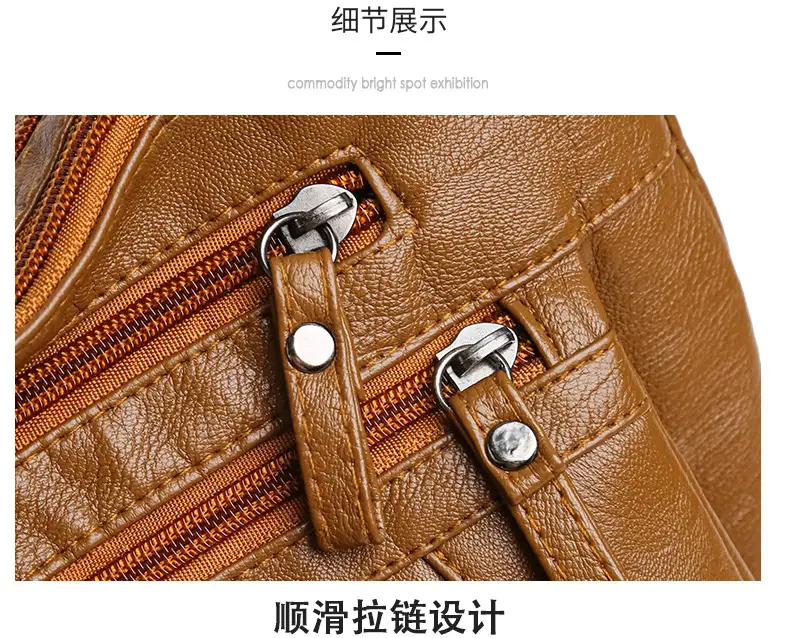 Women's Maroon Crossbody Shoulder Bag with Detachable Strap — feature 28