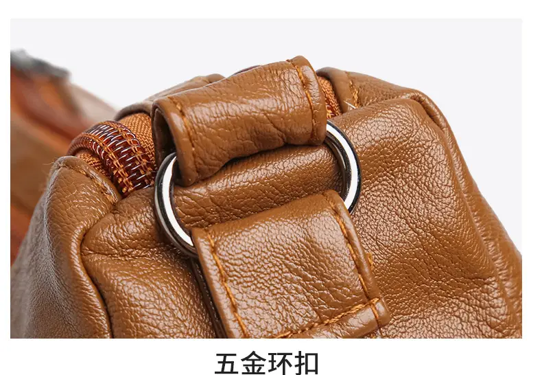 Women's Maroon Crossbody Shoulder Bag with Detachable Strap — feature 29