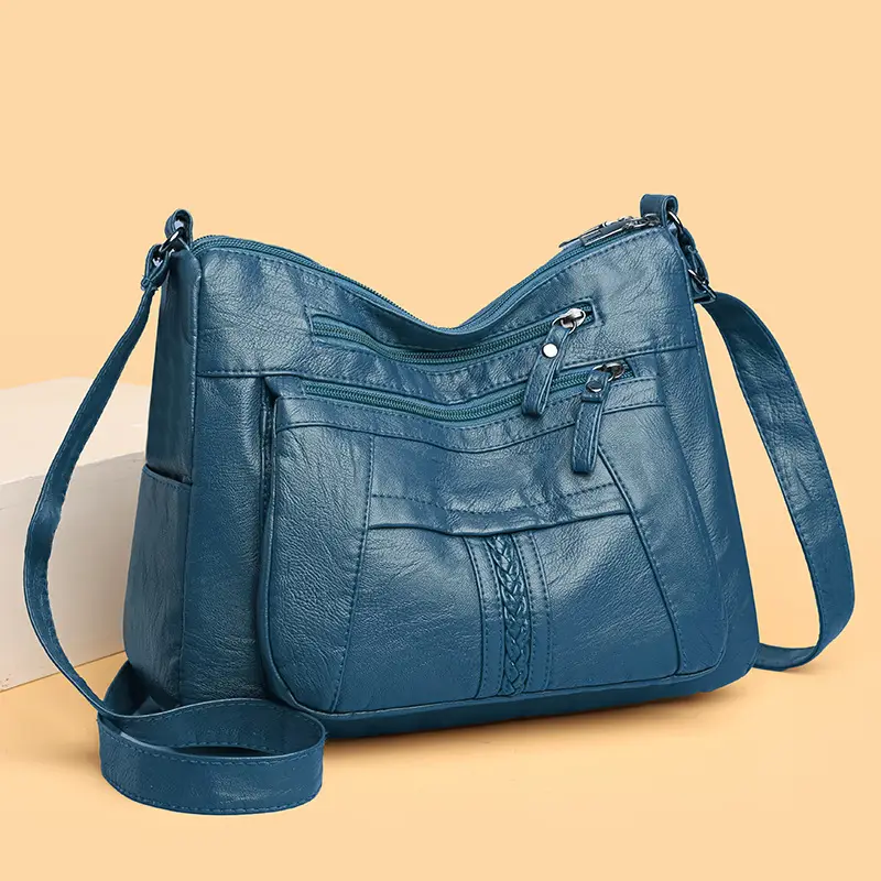 Women's Maroon Crossbody Shoulder Bag with Detachable Strap — feature 46