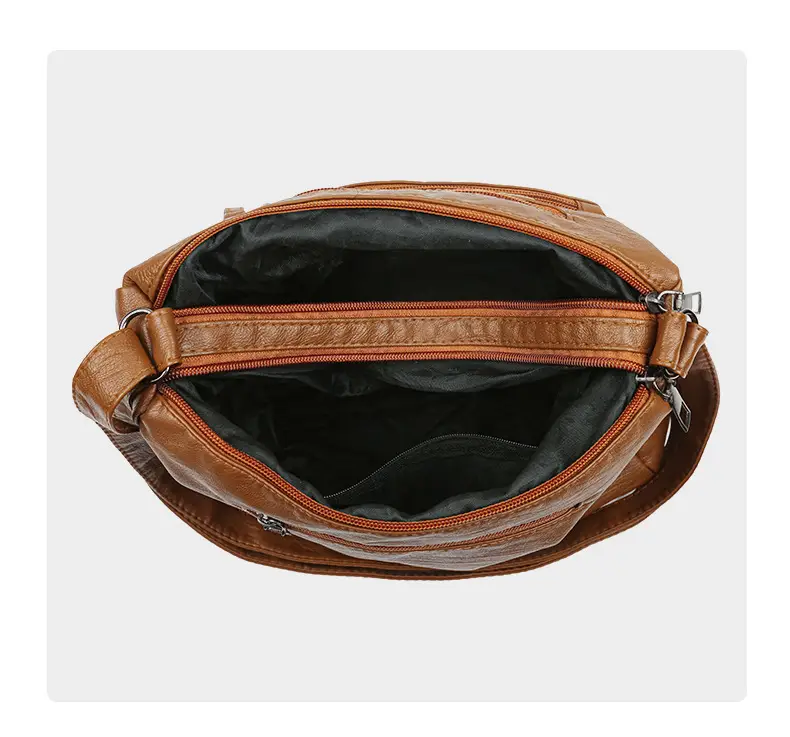 Women's Maroon Crossbody Shoulder Bag with Detachable Strap — feature 7