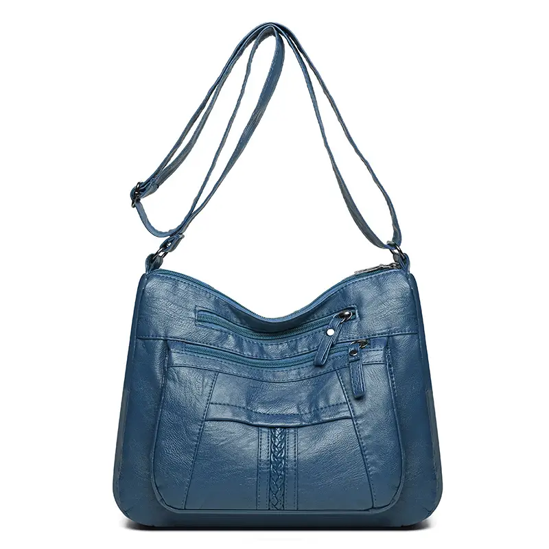 Women's Maroon Crossbody Shoulder Bag with Detachable Strap - Image 4