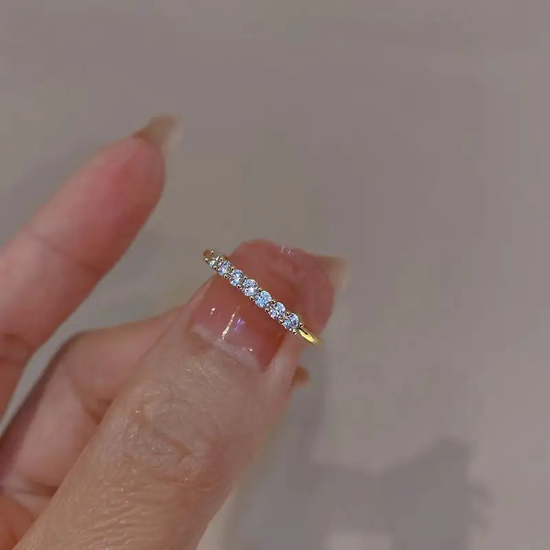 Adjustable Silver Zircon Butterfly Ring for Women - Image 10