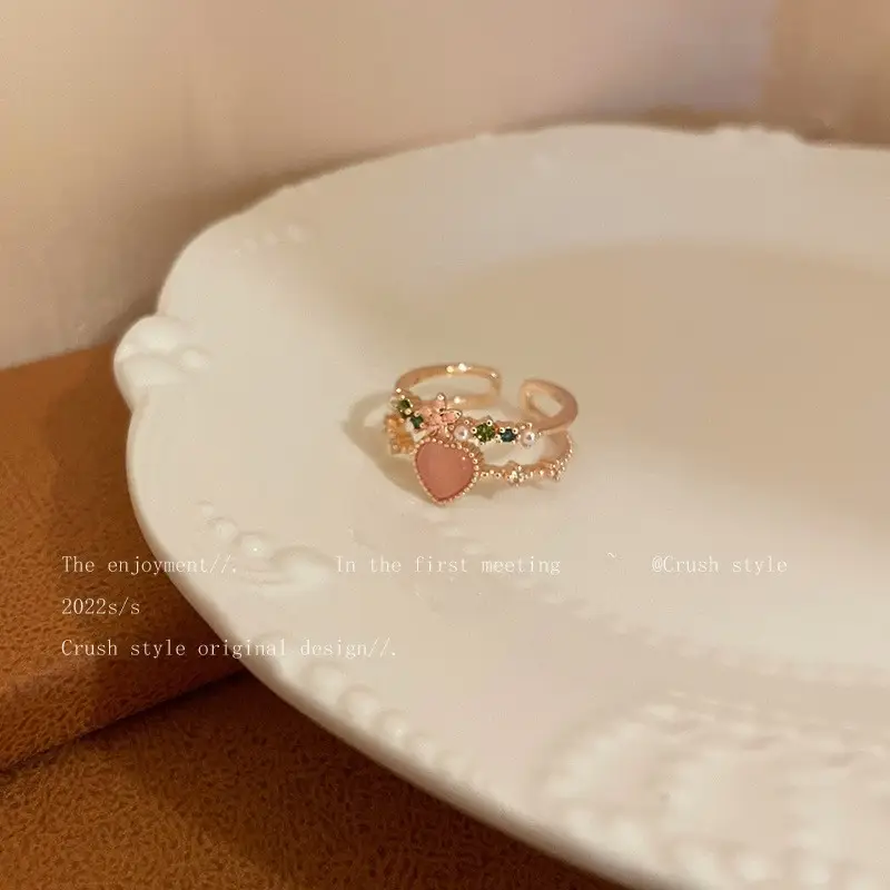 Adjustable Silver Zircon Butterfly Ring for Women - Image 13