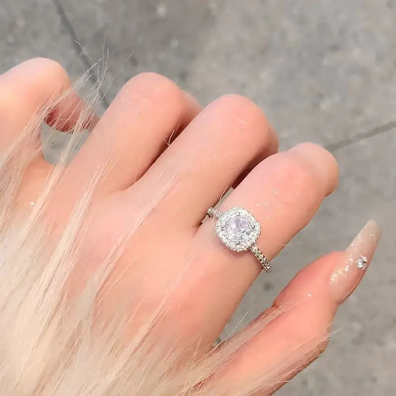 Adjustable Silver Zircon Butterfly Ring for Women - Image 14