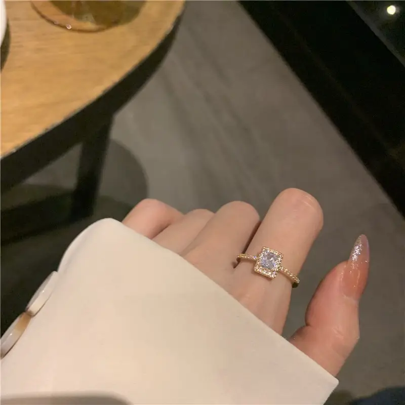 Adjustable Silver Zircon Butterfly Ring for Women - Image 33