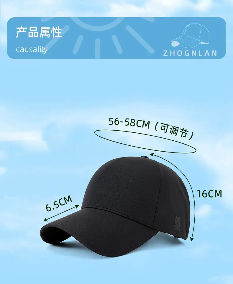 Summer Waterproof Baseball Cap Sunshade Hat Quick-Drying Outdoor Sunscreen Hat — feature 19