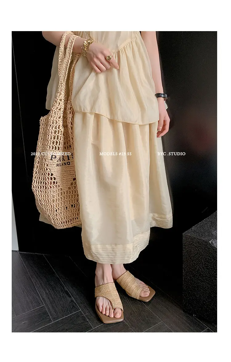 French Vintage Woven Flip-on Sandals Women Summer — feature 1