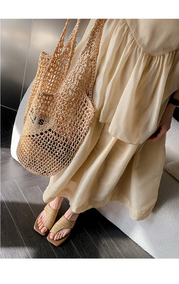 French Vintage Woven Flip-on Sandals Women Summer — feature 22