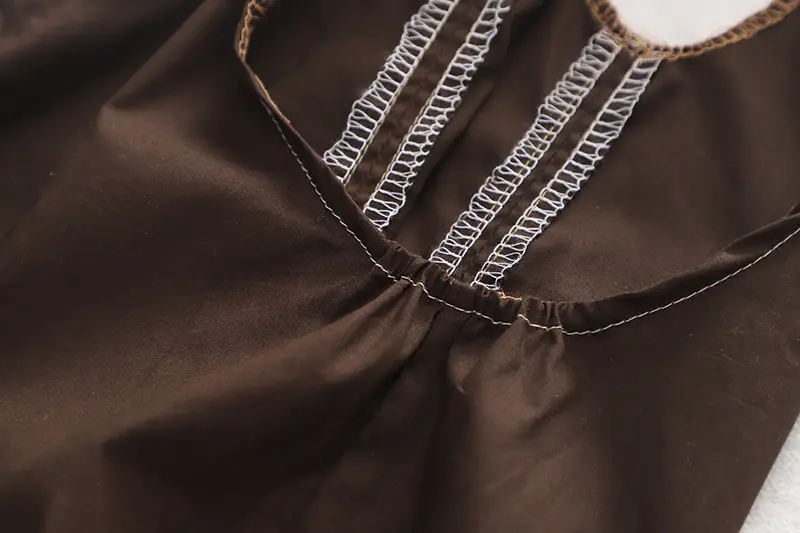 Men's Brown Strappy Baby Boys T-Shirt Two-Piece Set — feature 16