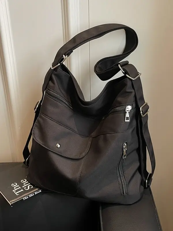Black Leather Shoulder Bag for Women 2026 - Image 6