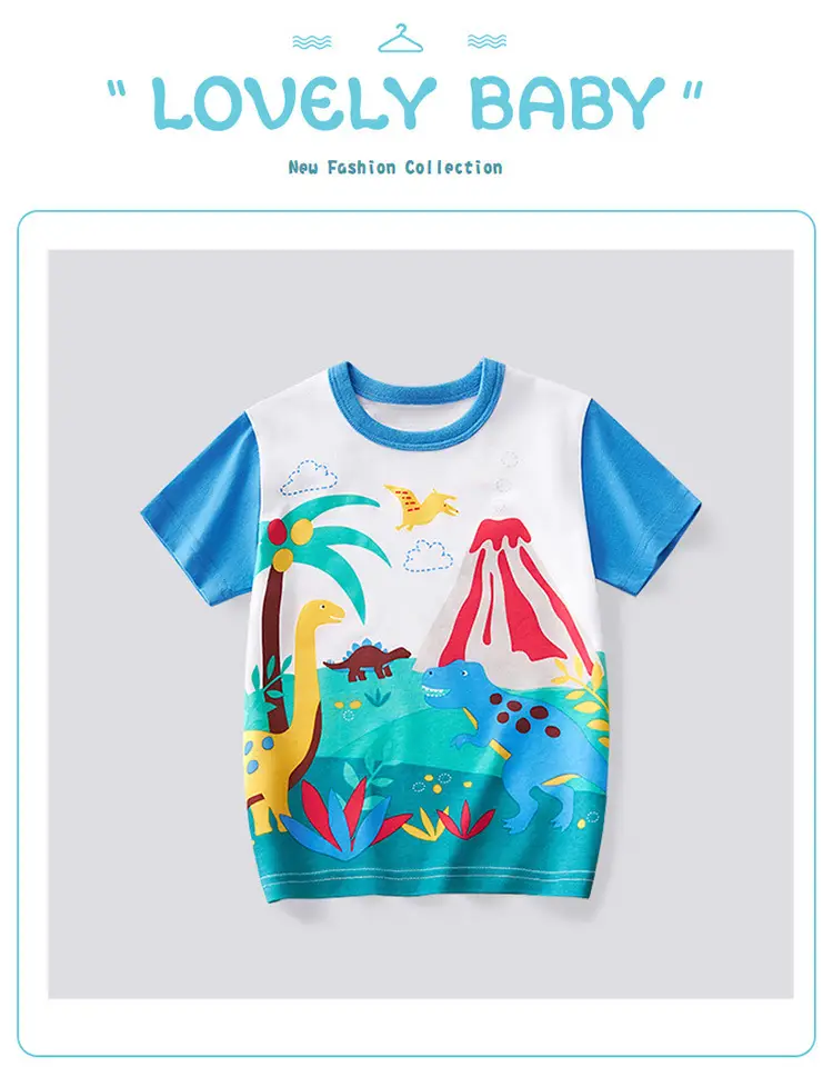 Children's Forest Cartoon T-Shirt Boys Middle Age Summer — feature 2
